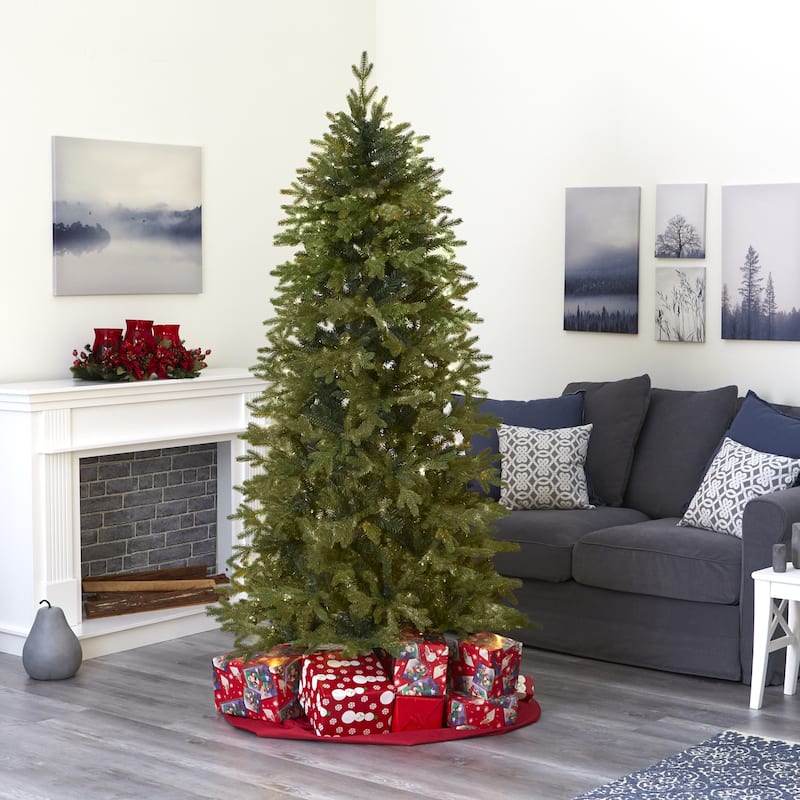 7' Belgium Fir Artificial Christmas Tree, Unlit - 7 Foot