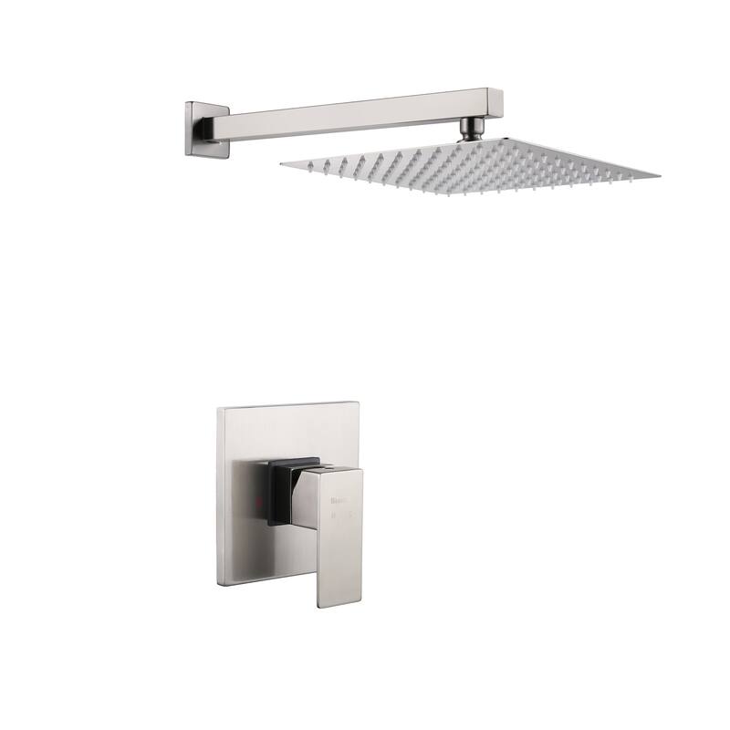 Square Single Spray Rainfall Showerhead