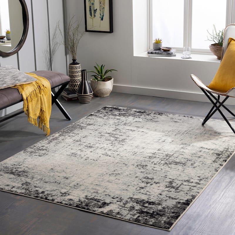 Artistic Weavers Tevazu Modern Industrial Area Rug - 9' x 12' - Grey/Cream