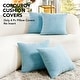 preview thumbnail 52 of 90, Deconovo Throw Pillow Covers, Corduroy Striped Decorative Covers, Set of 4