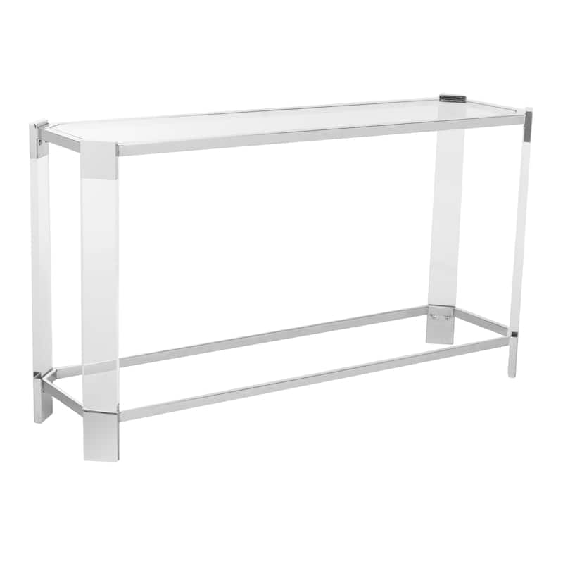 SAFAVIEH Couture Þorveig Acrylic Console Table - 52" W x 15" L x 29" H - 52Wx15Dx29H