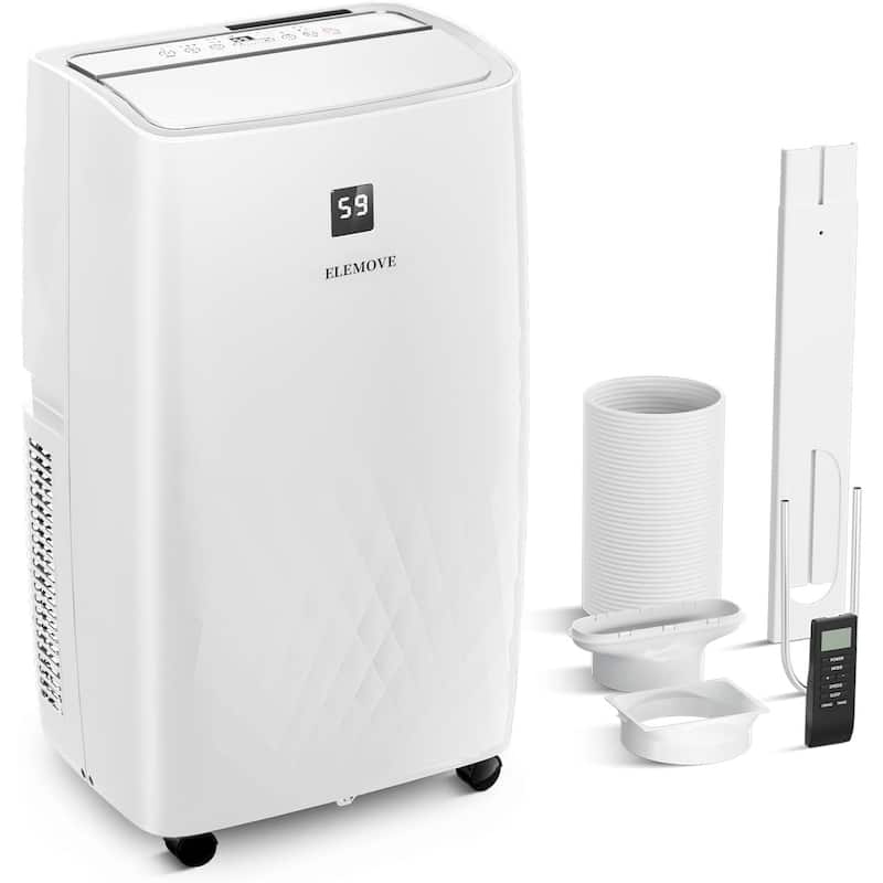 ELEMOVE Air Conditioners 12000 BTU Cooling Capacity,Remote Control & Low Noise,5 IN 1 AC Unit for Bedroom