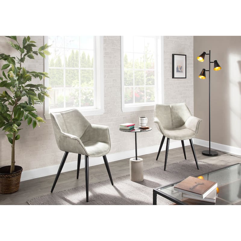 LumiSource Wrangler Contemporary Accent Chair (Set of 2)