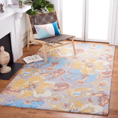 SAFAVIEH Handmade Metro Branka Floral Wool Rug