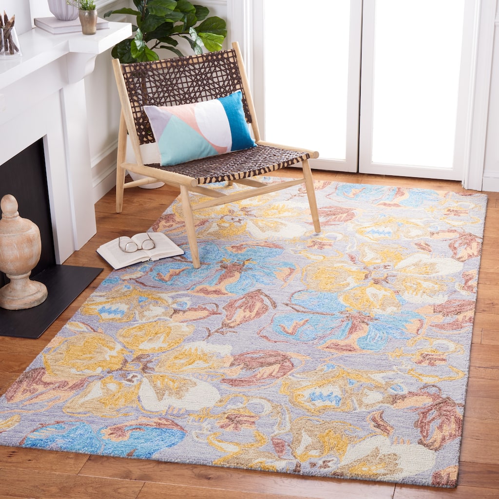 SAFAVIEH Handmade Metro Branka Floral Wool Rug