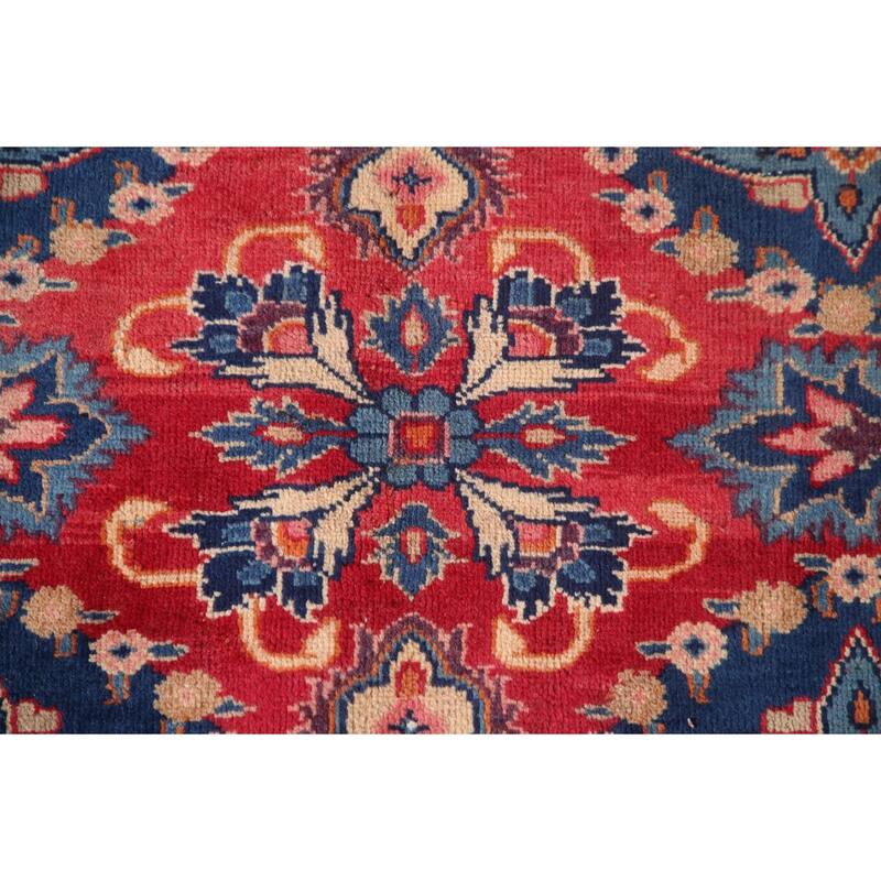 Kerman Persian Vintage Runner Rug Hand-Knotted Wool Carpet - 3'5" x 6'6"