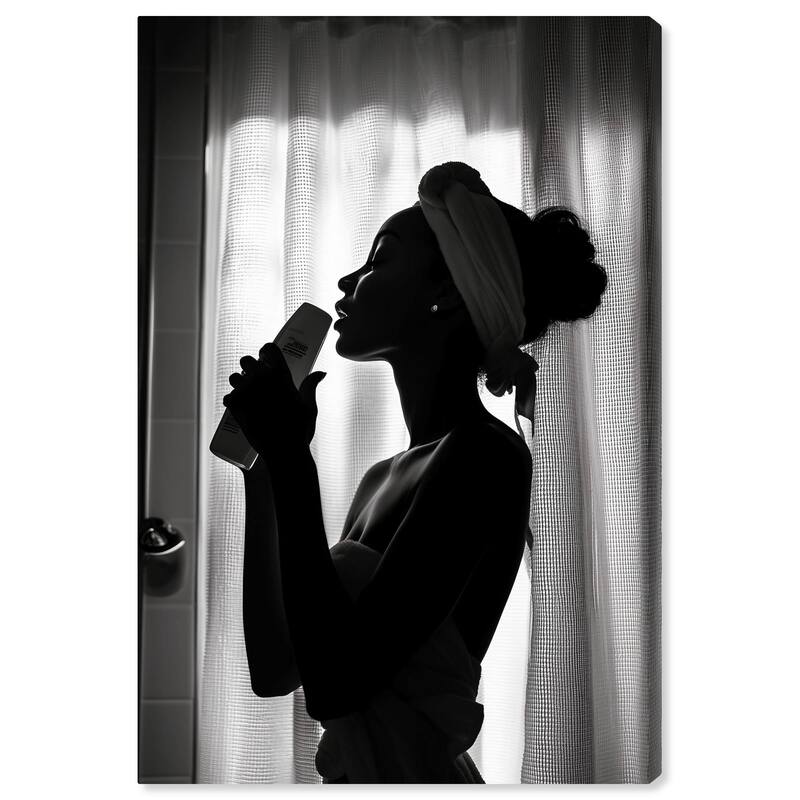 Bathroom Jam Session Canvas by Art Remedy, Gallery Wrapped - 36" x 54"