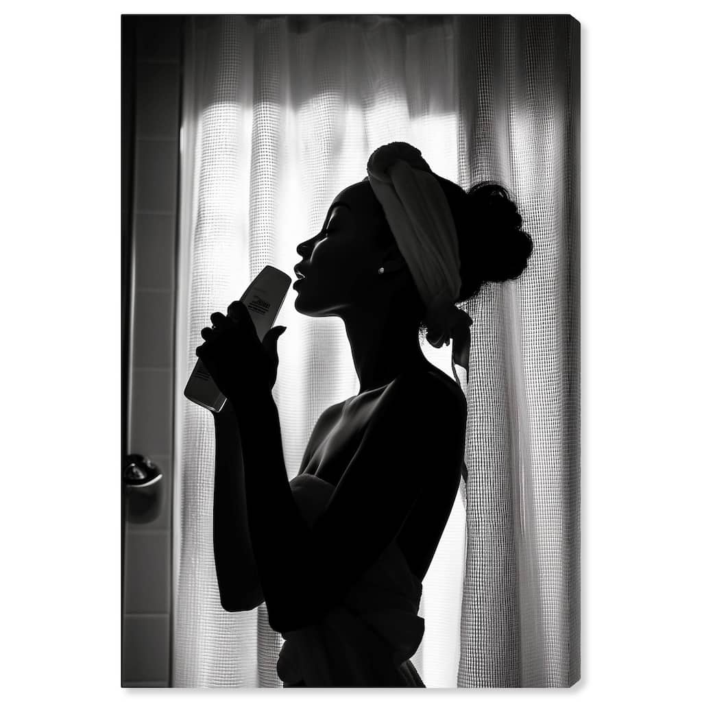 Bathroom Jam Session Canvas by Art Remedy, Gallery Wrapped