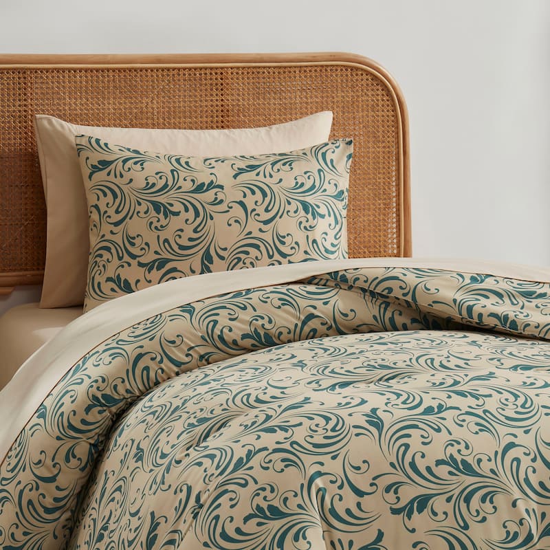 Virtu Comforter Sets Bed in a bag Biomorphic Design Sets with Sheets