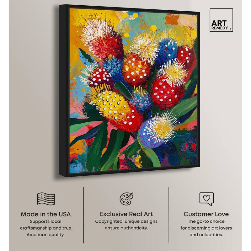 Vivid Flora II Canvas by Art Remedy