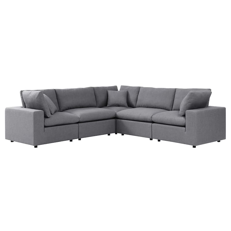 Commix 5-Piece Sunbrella® Outdoor Patio L-Shape Sectional Sofa