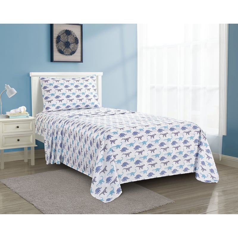 Dino School 3-4pc Sheet Set