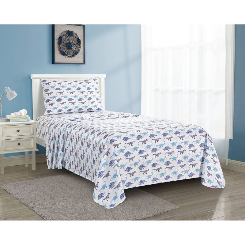 Dino School 3-4pc Sheet Set