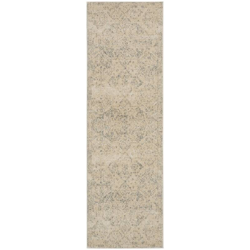 HomeRootsGeometric Transitional Runner Area Rug - 87' X '27' X '0.5