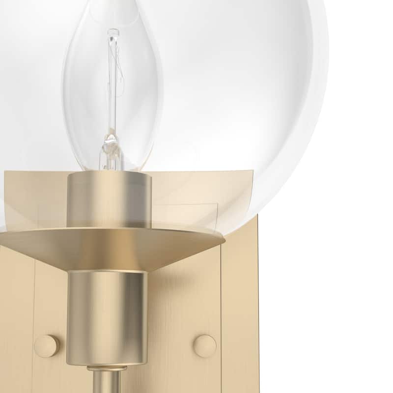 Hunter Xidane 1 Light Wall Sconce - Entry, Hallway, Bedroom, Bathroom - Contemporary, Mid-Century Modern, Glam - Damp Rated!
