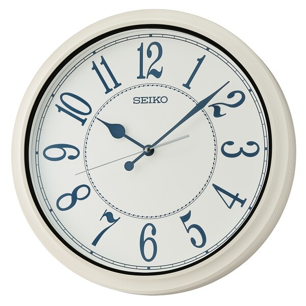 Cottage Splash Resist Indoor/Outdoor Wall Clock, White - On Sale