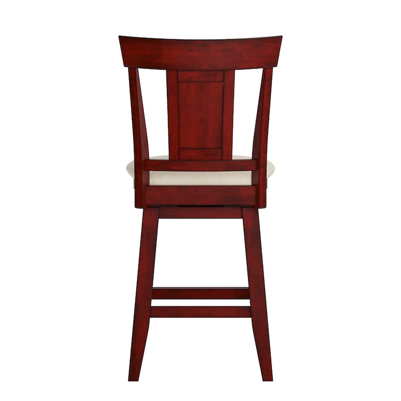 Eleanor Panel Back Wood Swivel Chair by iNSPIRE Q Classic