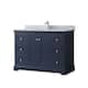 Option Dark Blue / Polished Chrome Hardware