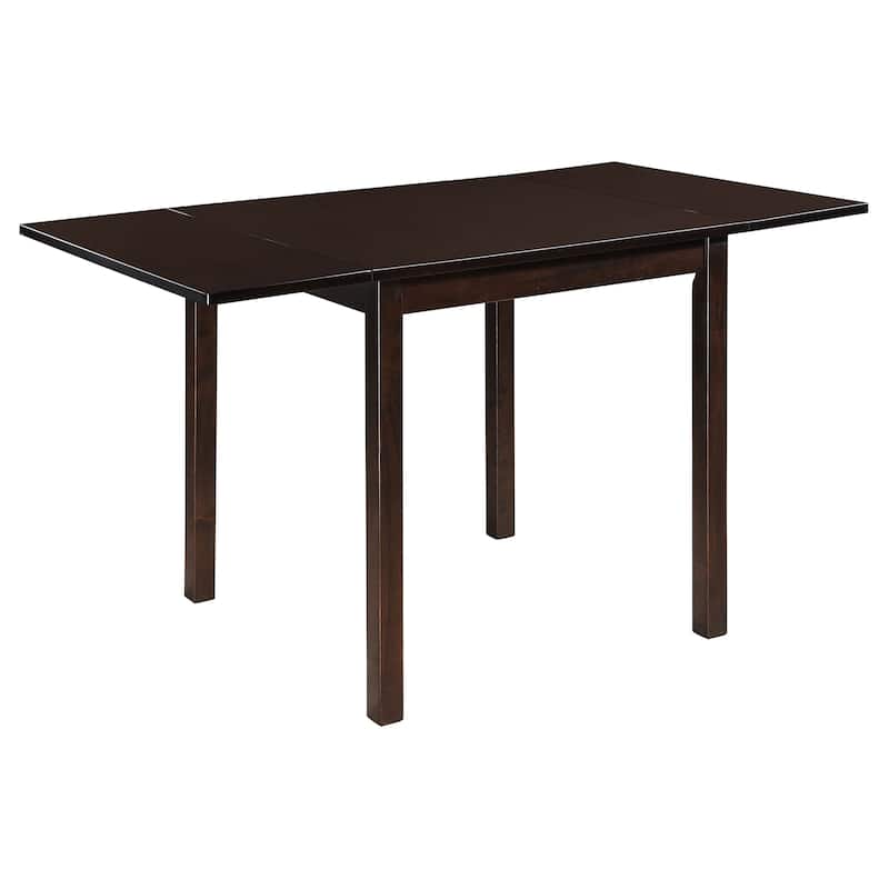 Kelso 3-piece Cappuccino and Tan Drop Leaf Dining Table Set