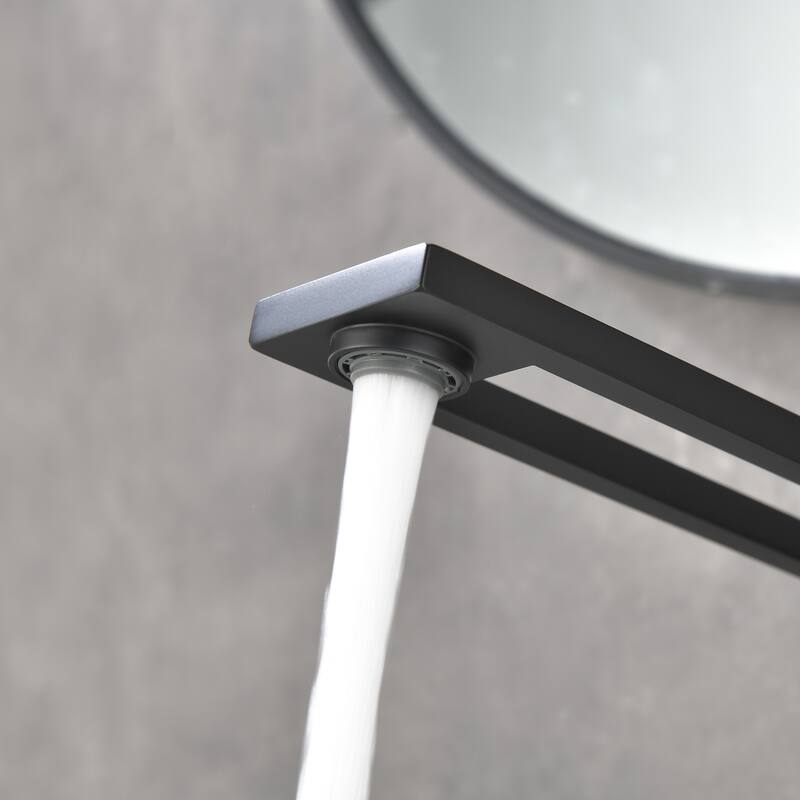 Single-Handle Bathroom Faucet for Sink with Deckplate, Single-Hole Basin Faucets