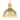 8" Gold Metal Pendant Light