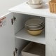 preview thumbnail 41 of 46, HULALA HOME Glenda Contemporary 45''W Versatile 3-door Adjustable Shelf Storage Cabinet