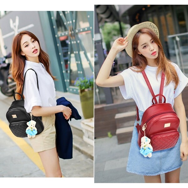 Leather Backpack Purse Satchel School Bags Casual Travel Daypacks for Womens 