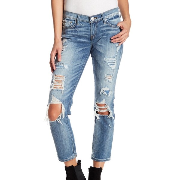 womens distressed straight leg jeans
