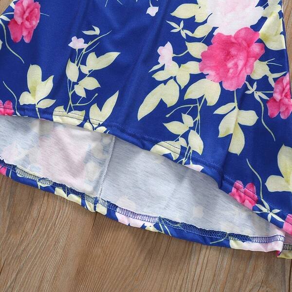 Shop Parent Child Dress Family Clothes Outfits Mommy And Me Blue