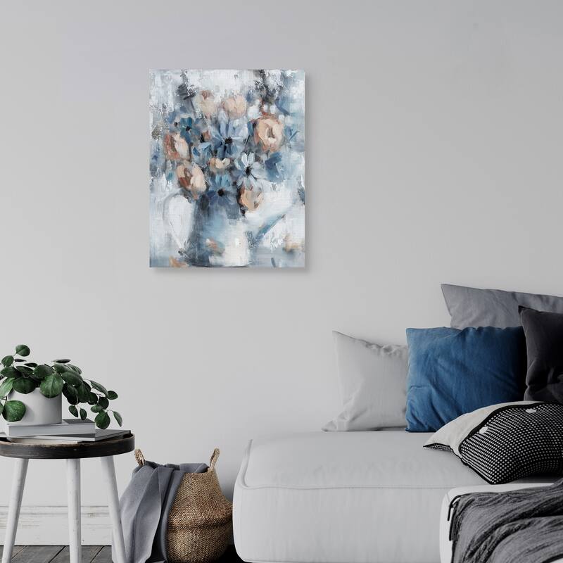 Peaches and Cream Light Crop by Jennifer Stottle Taylor Canvas Art Print