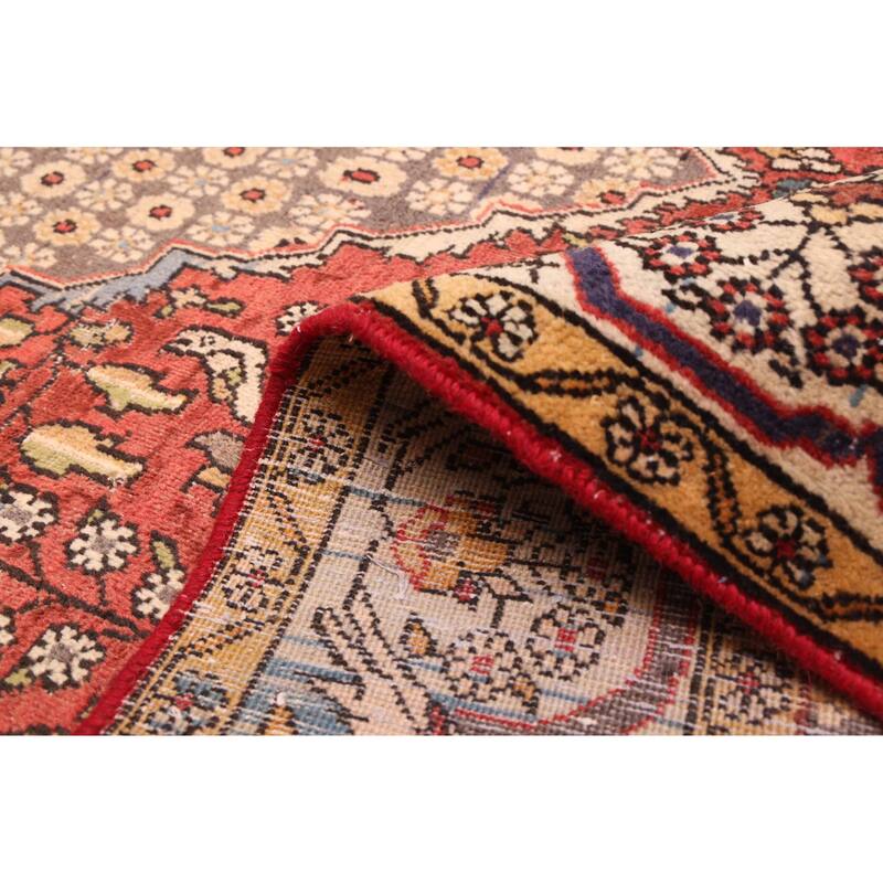 ECARPETGALLERY Hand-knotted Kayseri Vintage Dark Copper Wool Rug - 5'5 x 9'9