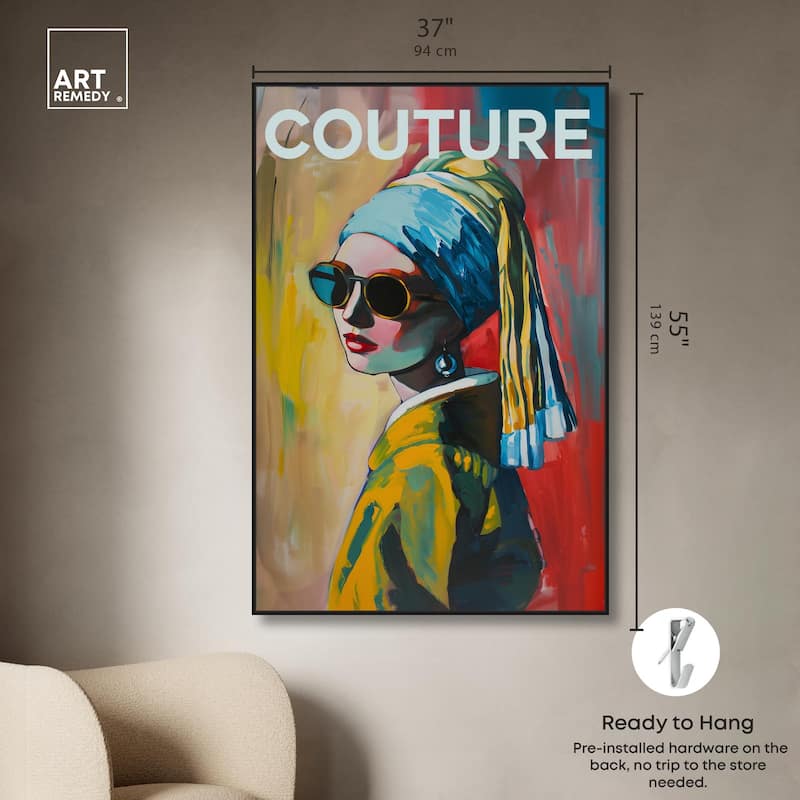 Pearl Earring Cover Canvas by Art Remedy