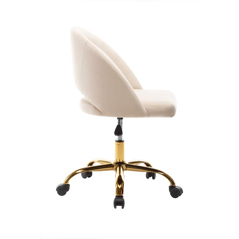Porthos Home Naiko Velvet Upholstery Swivel Office Chair