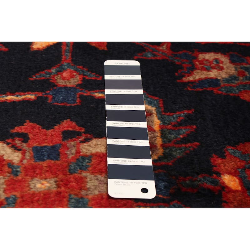 ECARPETGALLERY Hand-knotted Andelz Navy Wool Rug - 4'5 x 6'11