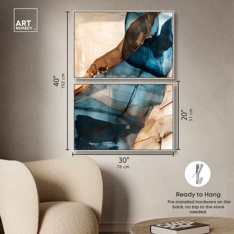 Glitch Aesthetic I Canvas Set of 2 by Art Remedy