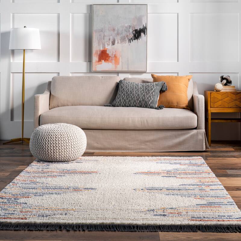 Nuloom Morgan Contemporary Shag Fringe Area Rug