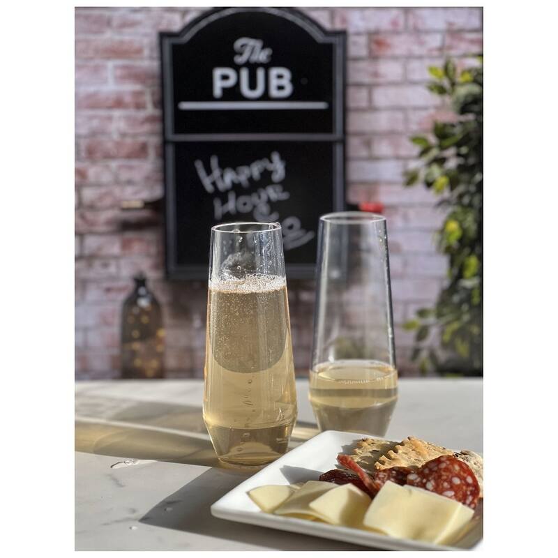 Tritan Lexington Plastic Champagne Flutes Set of 4