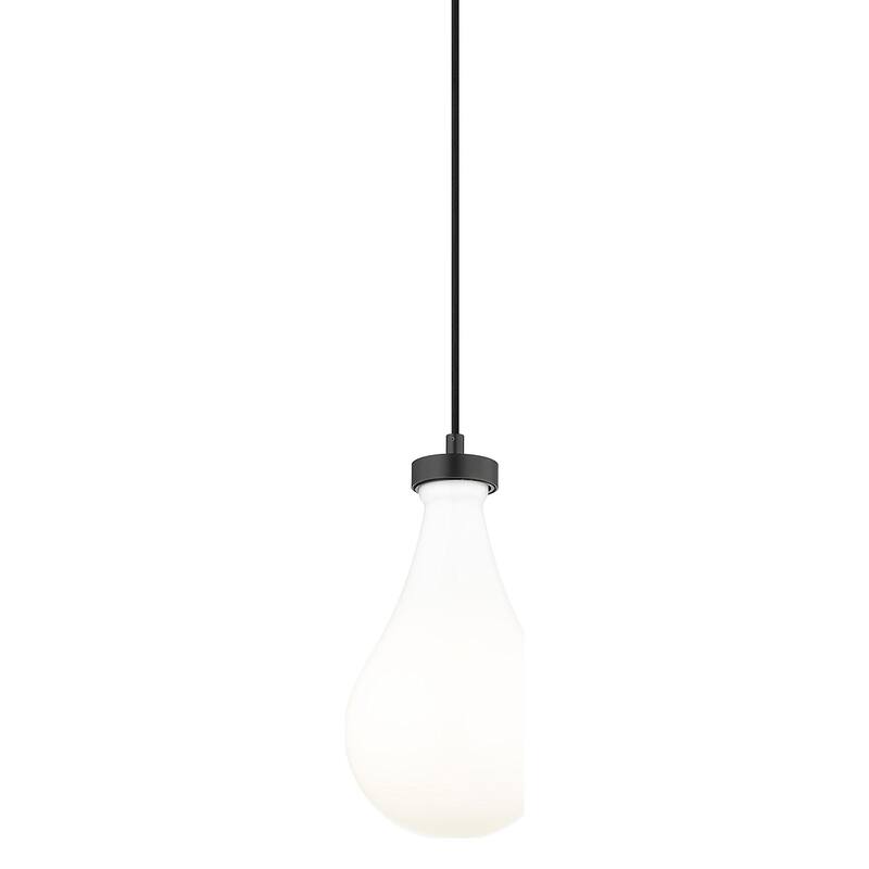 Innovations Lighting 451-1P-12-7 Owego Pendant Owego 7" Wide Mini - Matte Black / Gloss White