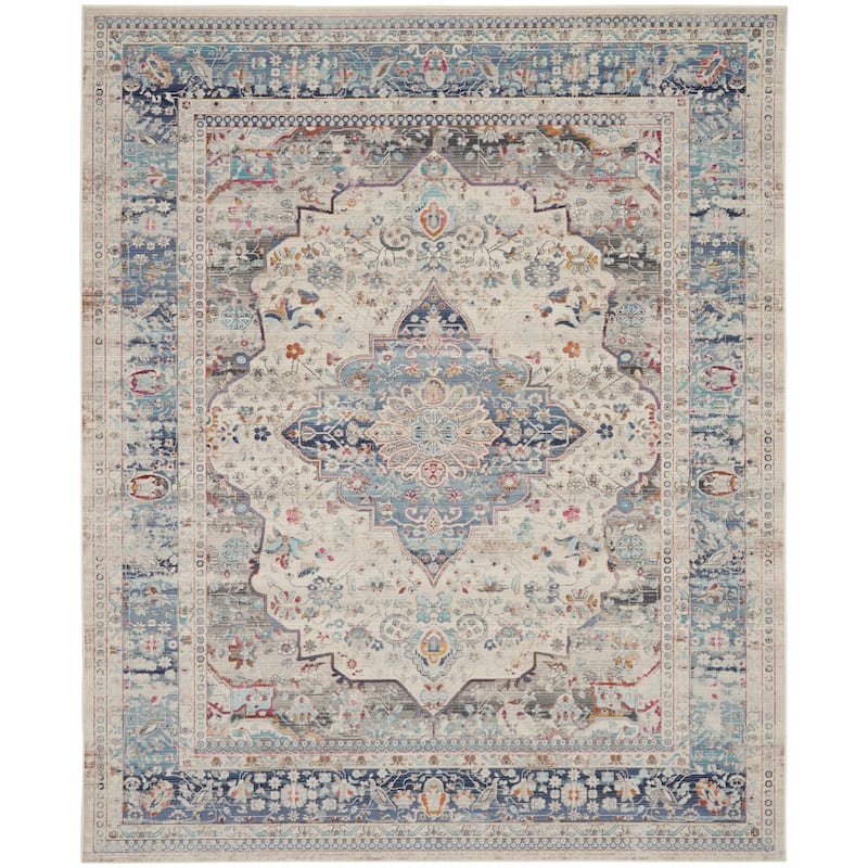 Nourison Vintage Kashan Persian Medallion Area Rug