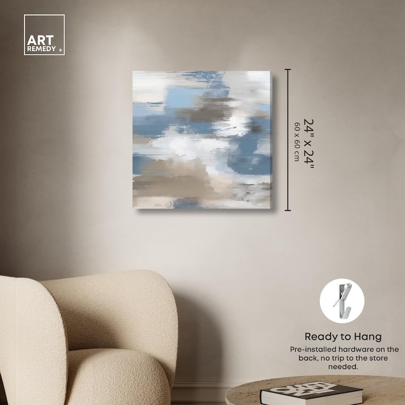 Sand and Snow Canvas by Art Remedy, Gallery Wrapped