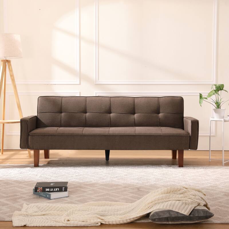 Modern Living Room Linen Sofa, Convertible to bed, Fit in any deco