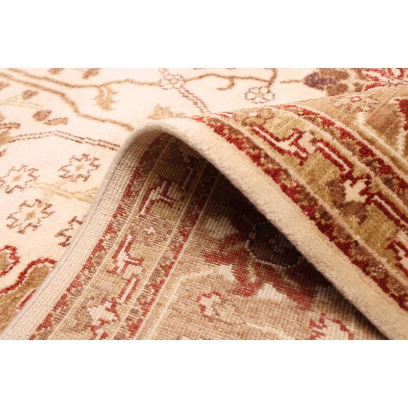 ECARPETGALLERY Hand-knotted Jamshidpour Cream Wool Rug - 8'0 x 9'11