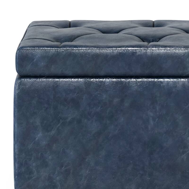 WYNDENHALL Springfield 48 inch Wide Rectangle Storage Ottoman