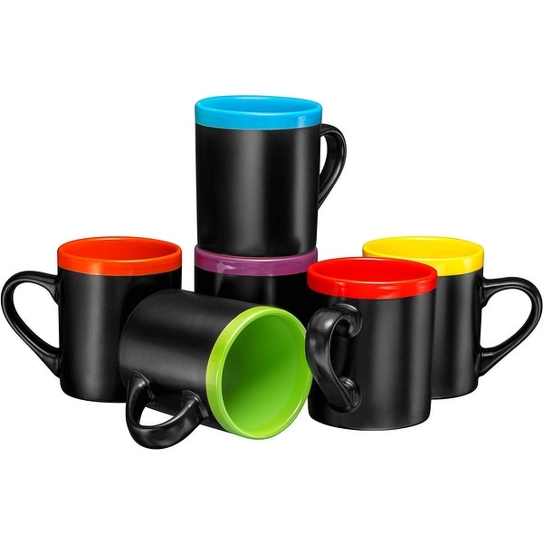 Ceramic Coffee Mugs 12oz Cups Tea Mugs Set of 6. Opens flyout.