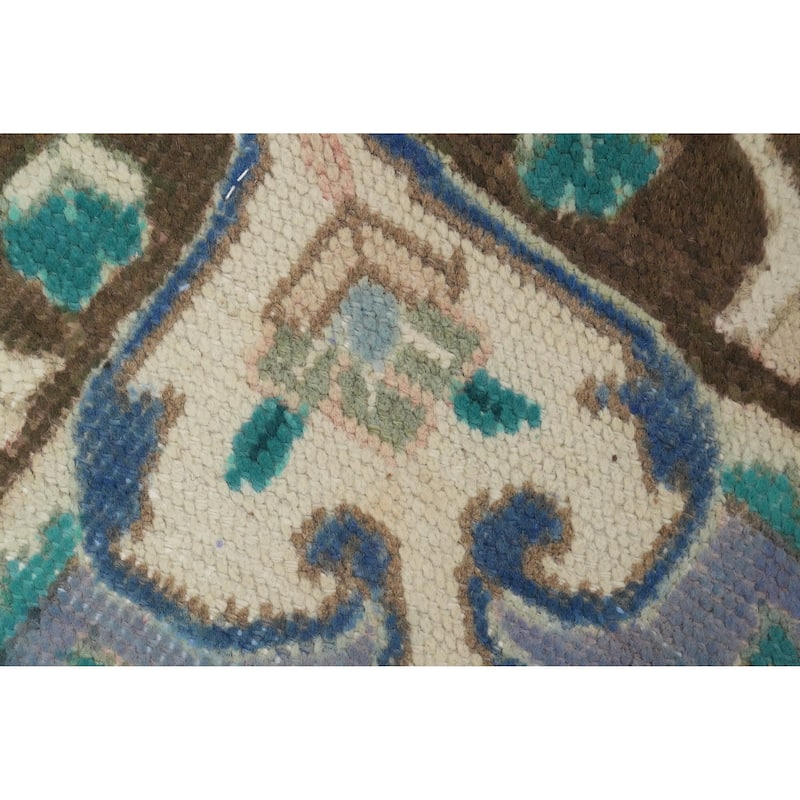 Hand Knotted Oriental 100% Wool Carpet Traditional Floral Purples Tabriz Area Rug - 4' 5'' X 3' 0''