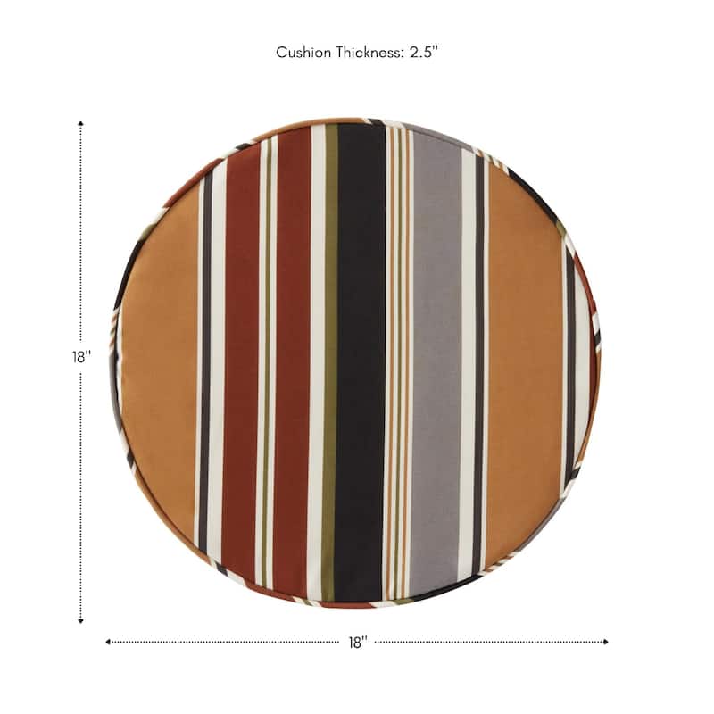 Greendale Home Fashions 18" Round Outdoor Chair Pad (Set of 2)