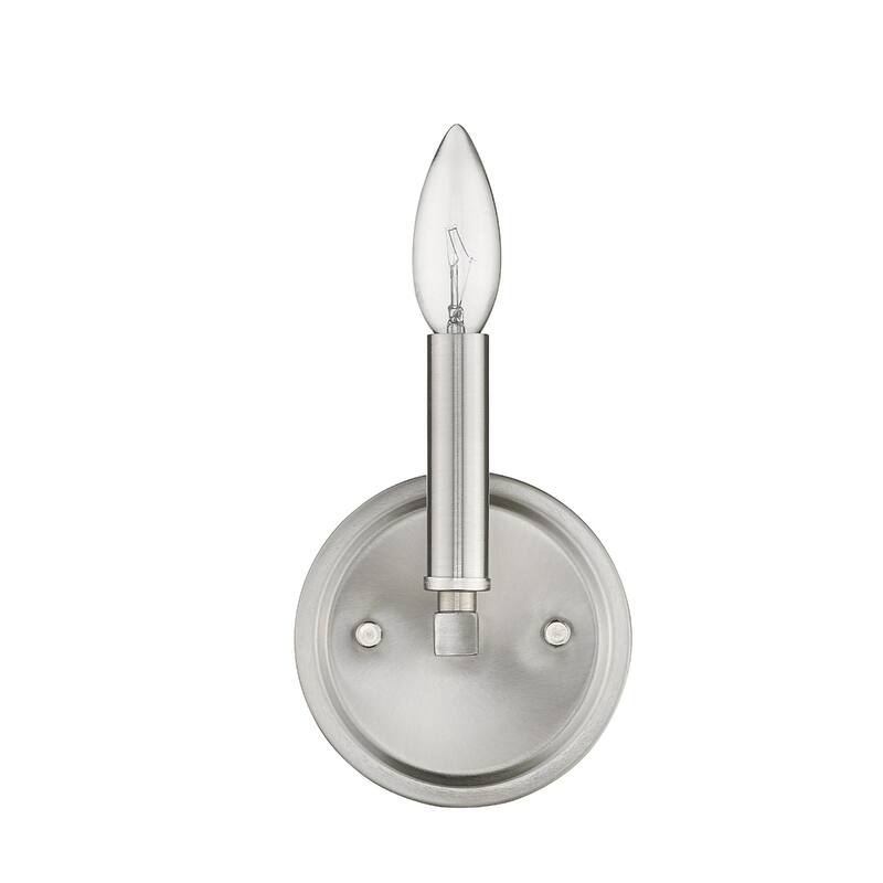 One Light Steel Wall Sconce Reversible Mount Ready - 4” x 5” x 6.63” (D x W x H)