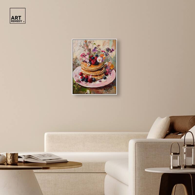 Raspberry Pancakes II Canvas by Art Remedy