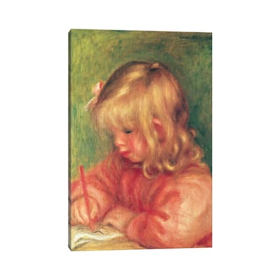 iCanvas "Child Drawing, 1905" by Pierre-Auguste Renoir Canvas Print