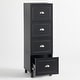 preview thumbnail 6 of 10, Simple Living Bradley 4-drawer Filing Cabinet